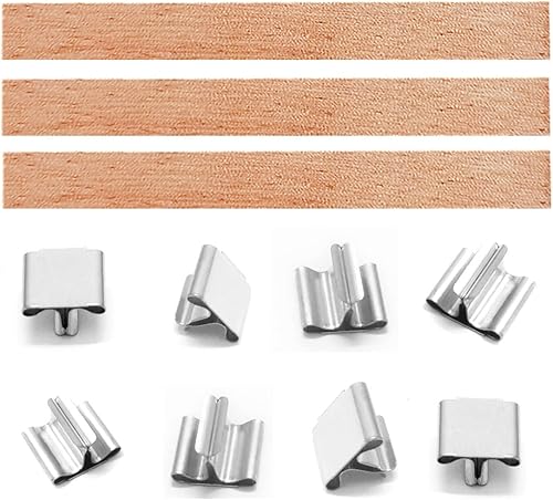 Miniatura 3 de 250 mechas de madera mejoradas para velas mechas de vela de madera gruesa de 0039in004 pulgadas para hacer velas de madera natural y sin humo mechas