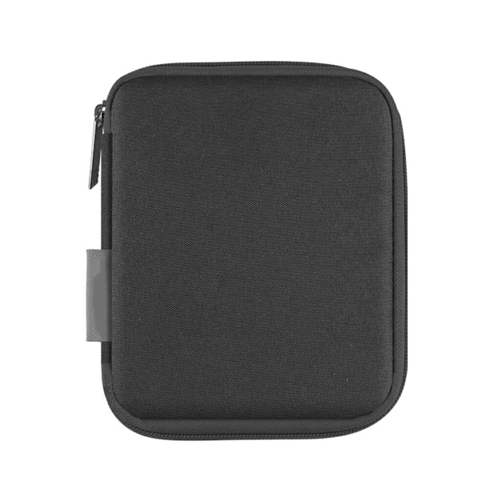 HAWEEL Cable Organizer Portable Reusable Mini Nylon Mesh Elastic Ring Data Line Charger Pen Storage Bag Travelling Case, Black