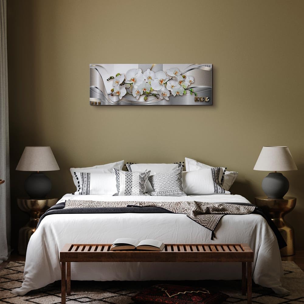 Murando Akustikbild 'Bambus Orchidee' – Schalldämmung & Wanddeko In Einem, 120x40 Cm