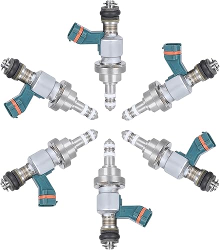 SCITOO 6 inyectores de combustible de 1 orificio para Lexus GS300 para 2006, para Lexus IS250 para 2006 2007 2008 2009 2010 2011 2012 2013 2014