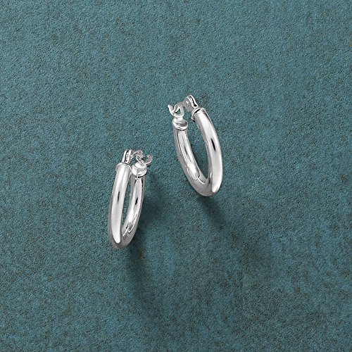 Ross-Simons 1.5mm 14kt White Gold Small Hoop Earrings3