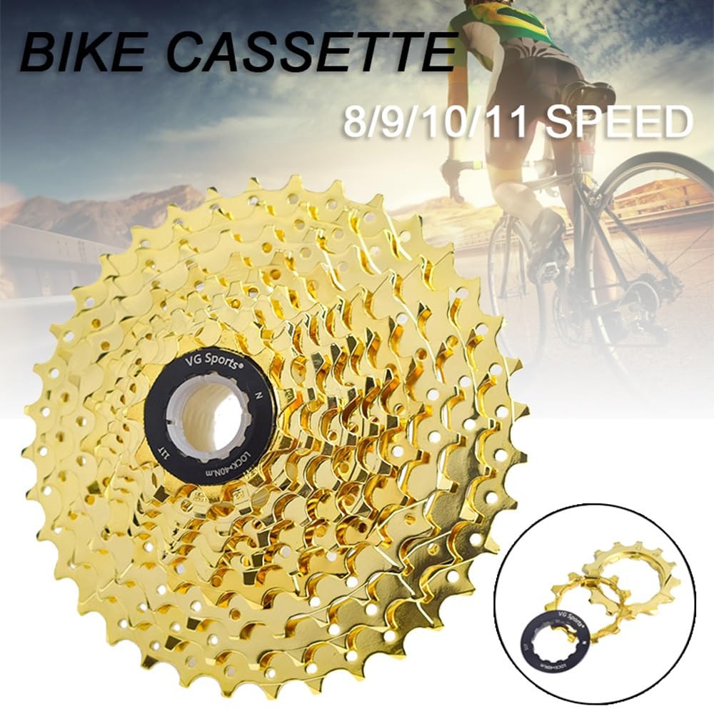 Ruota Libera Ruota libera for mountain bike 8/9/10/11 velocità Volano for bici da corsa in oro for mountain bike Volano for cassetta leggero resistente all'usura Cassette Pignoni E Ruote Libere(11S-28