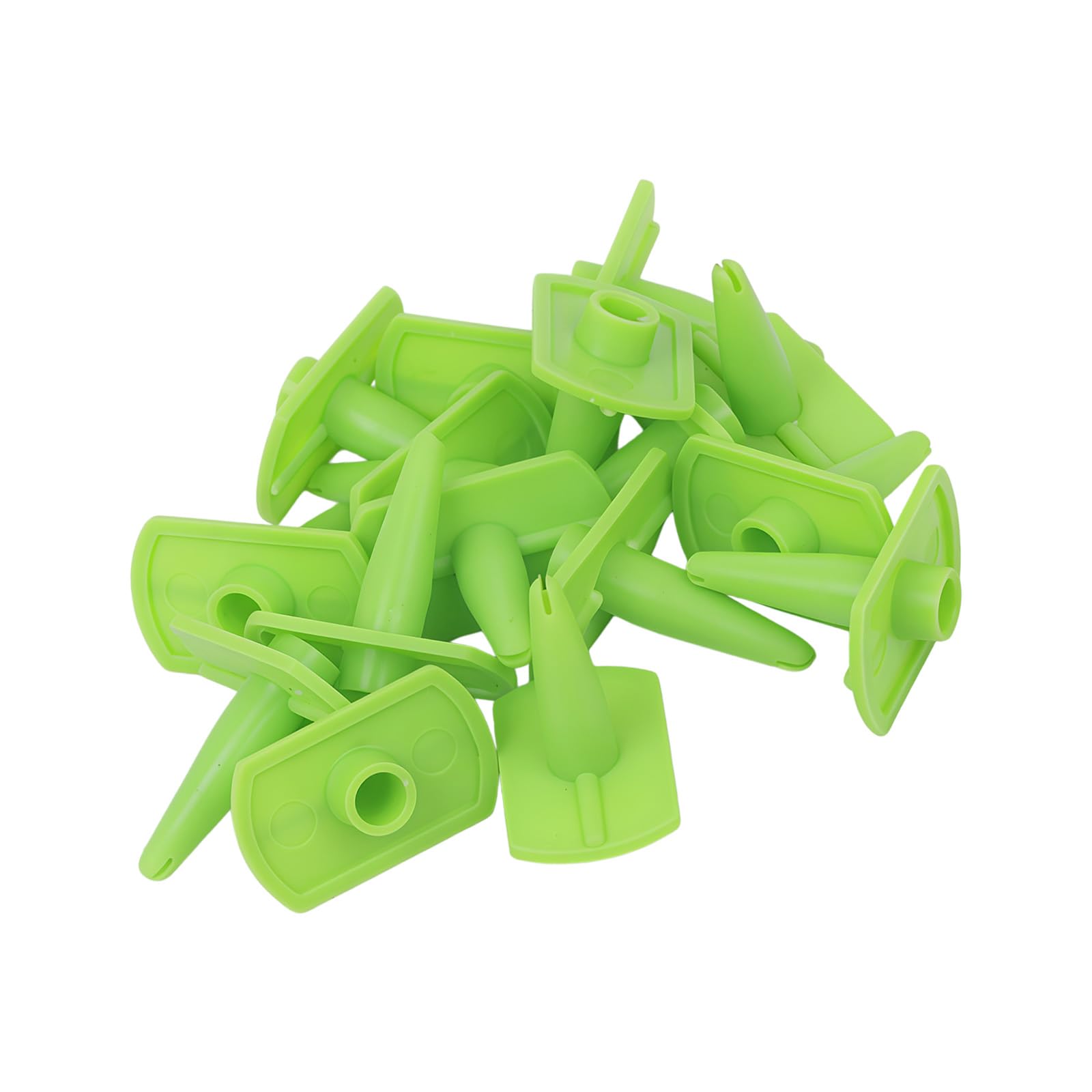 Tsophreniq Green Weight Fan Shaped Nozzle For Foam Abs Materials 36.5Mm Long Efficient Abs Fan Nozzle For Foam Application Shaped For Sprayer