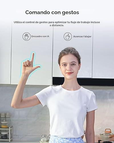 Miniatura 6 de OBSBOT Conoce la cámara web 2-4K para PC con sensor de 12 pulgada, marco AI y enfoque automático, modo de belleza, ligero, control de gestos, HDR,