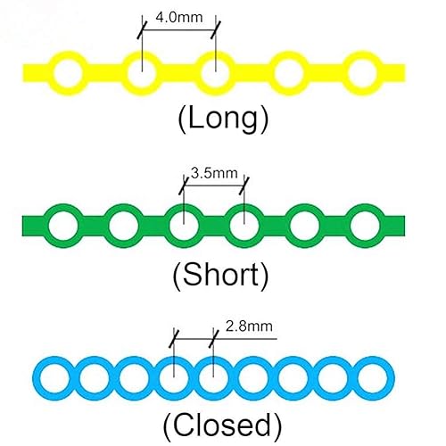 Miniatura 2 de RZJZGZ 10 unidades de cadena elástica de ortodoncia dental, cadenas de poder, carrete de ortodoncia, banda de goma elástica (14.8 ftpaquete) (10