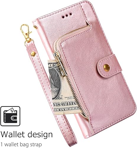 Vista 5 de Asuwish Funda de teléfono para S23 LLBB US Rosegold Negro