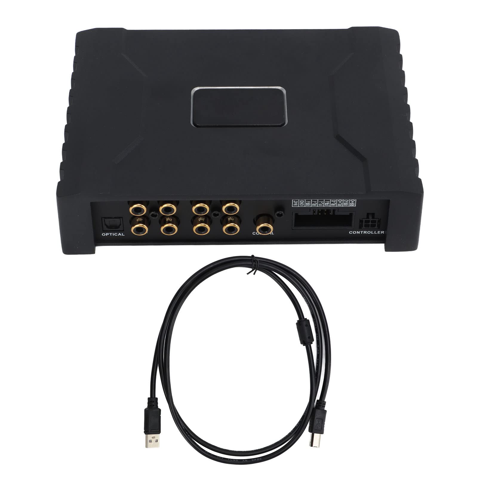 Hidyliu Amplificador de Coche de 4 Canales Amplificador de Potencia de Audio Bluetooth 5.0 de Alto Rendimiento para Vehículos Universales Metal 1 Unidad