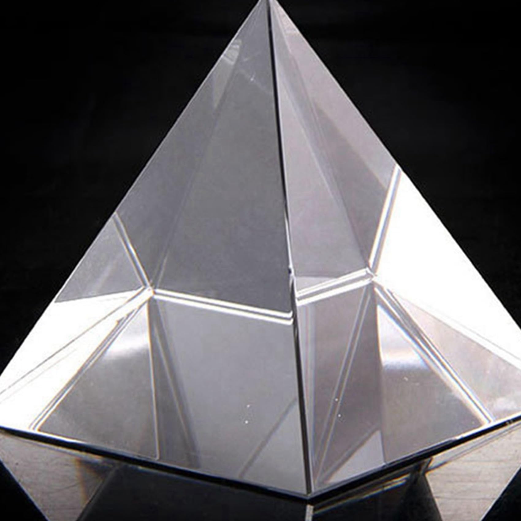 Ficher Piramide in vetro ottico a prisma, 6 pezzi, 40 mm, rettangolare, poliedro adatto per esperimenti didattici