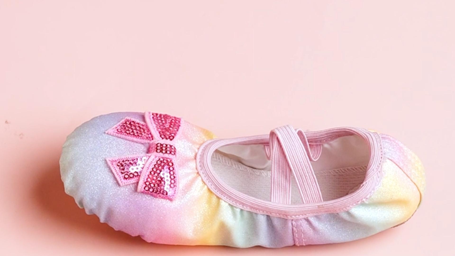 Amazon.com: Toddler Dance Shoes Multicolor Ballet Flats Rainbow