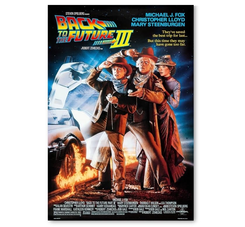 Amazon.co.jp: 映画ポスター バックトゥザフューチャー 3 Back to the
