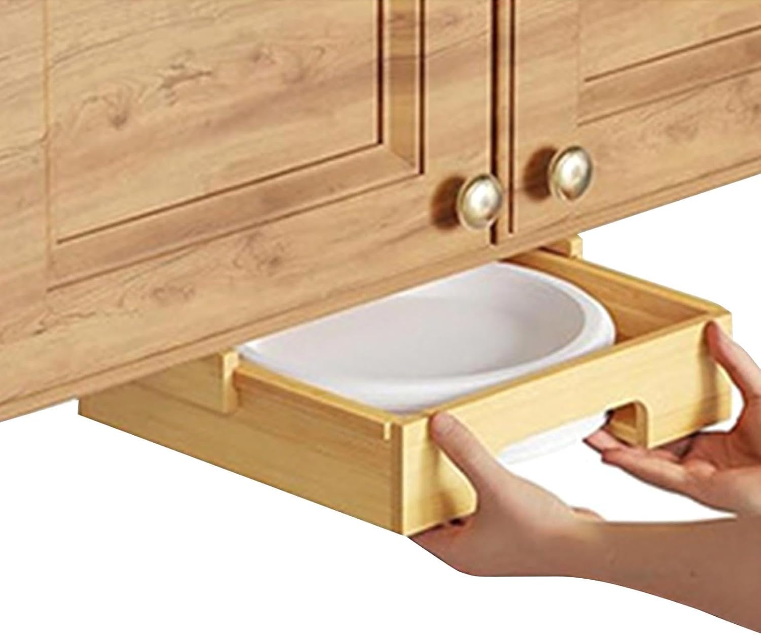 Paper Plate Dispenser Space Saving Easy Access Vertical Dispenser Holders