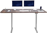 Vista 41 de VIVO DESK-KIT-E2B1B - Escritorio eléctrico de pie con motor doble, ajuste de altura de memoria, serie E2B, marco negro superior negro, DESK-KIT-E2B1B