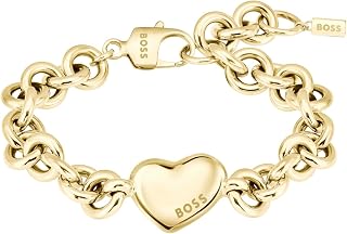 BOSS Jewelry Gliederarmband für Damen Kollektion HONEY LOVE aus Edelstahl und Gelbgold
