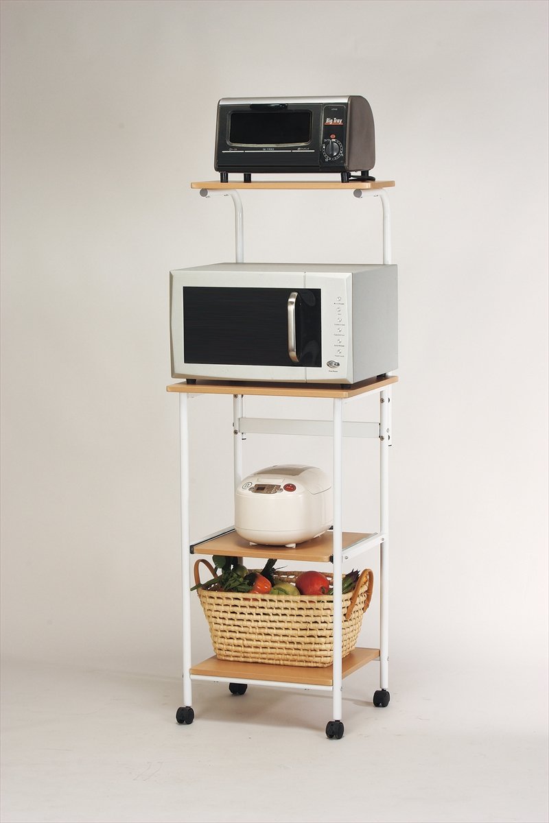 ☆新品☆ レンジワゴン ハイタイプ KW-500 キッチン収納 レンジ台 収納 楽天市場】レンジラックキャスター付き キッチン収納 レンジ台