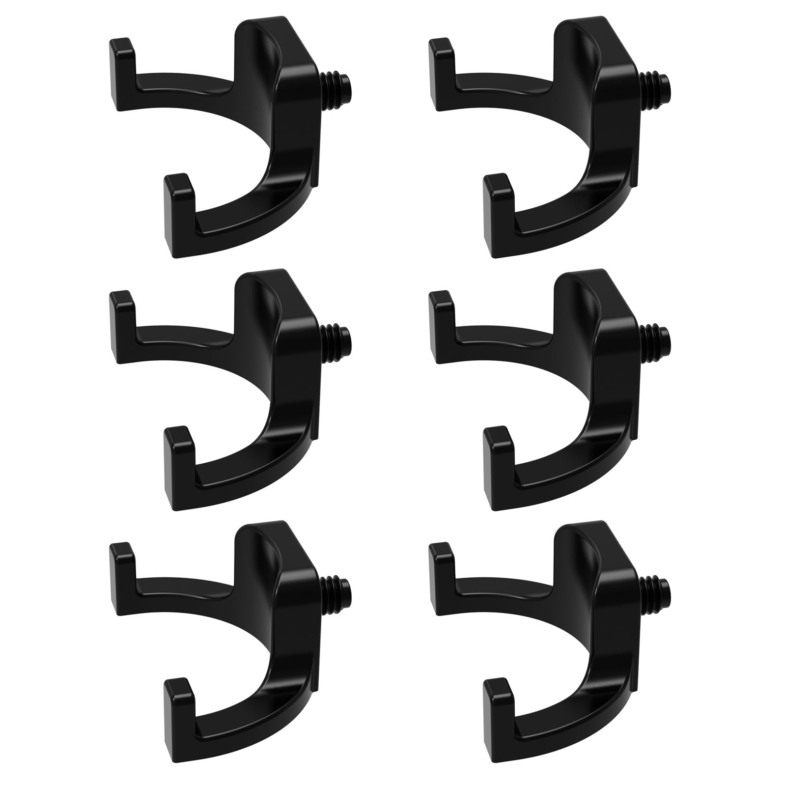 Hsioluted Multipurpose Shed Organizers Hook 6Pcs Sturdy Construction for Hammers Gardening Tool U Hook for Tool