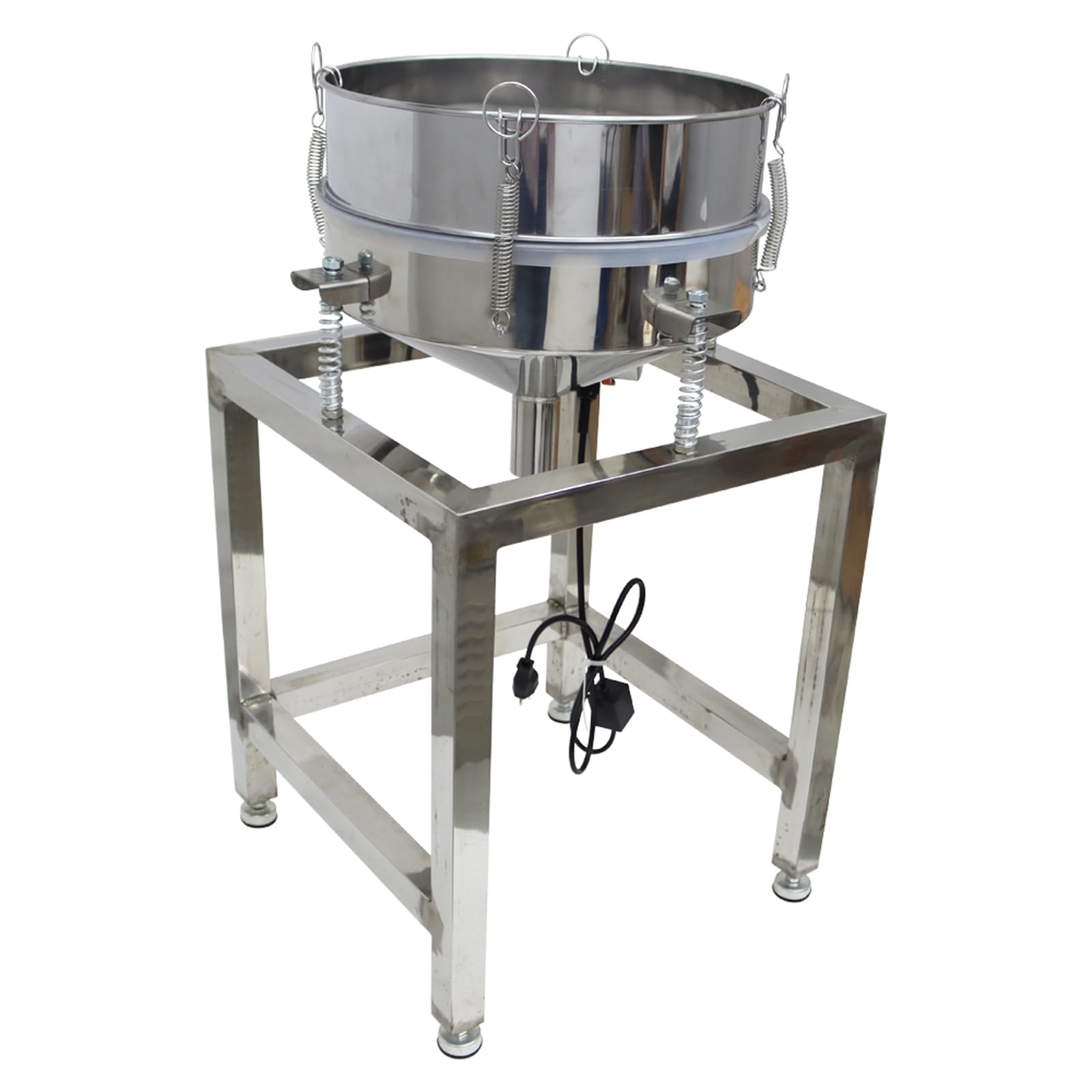 WYDDDARY Electric Powder Vibrating Sieve Stainless Steel Powder Vibrating Screen Sifter Machine ?15.75inch with 100 Mesh Screen 110V