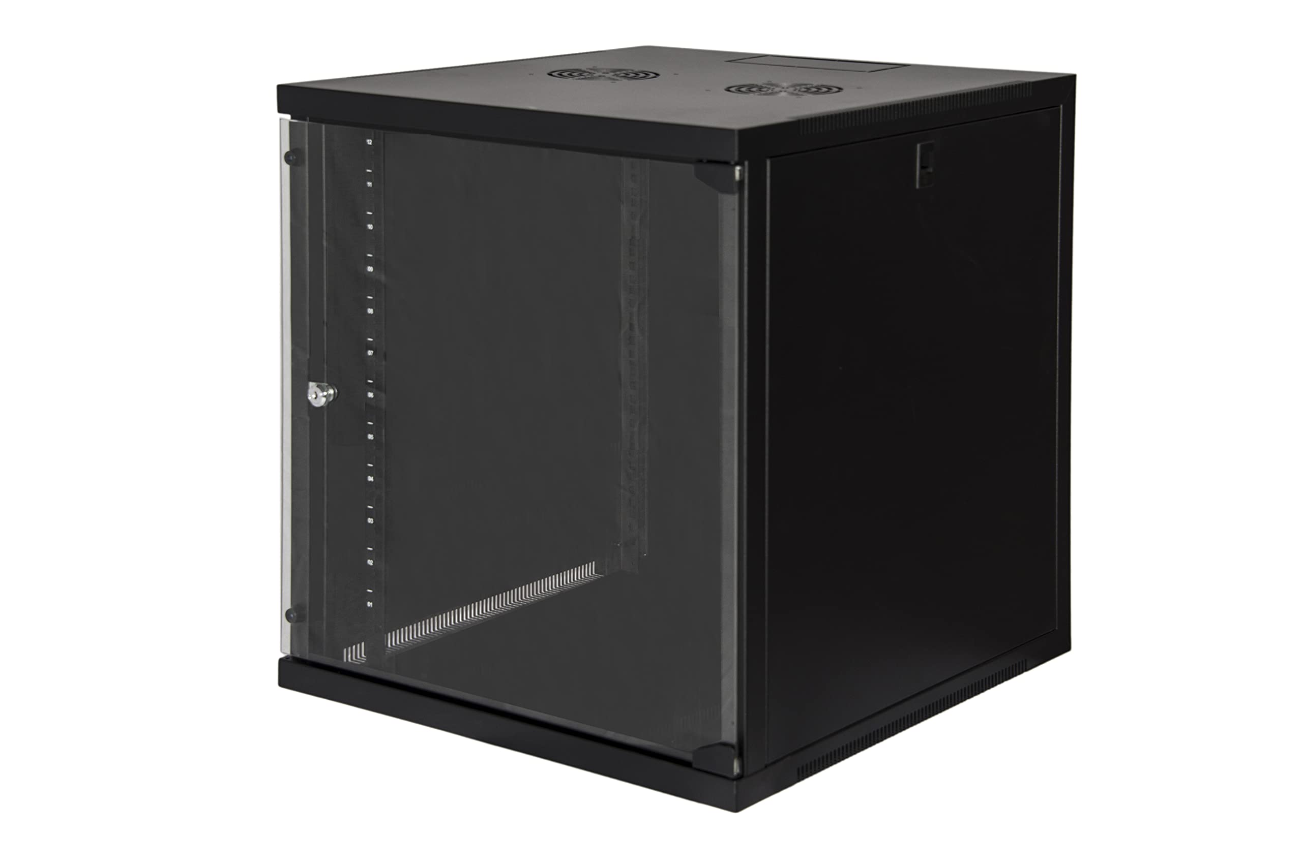 Link LK1912U66N Armadio Rack 19" 12 Unità da Muro 620X 540 X Profondità 600 mm, Nero