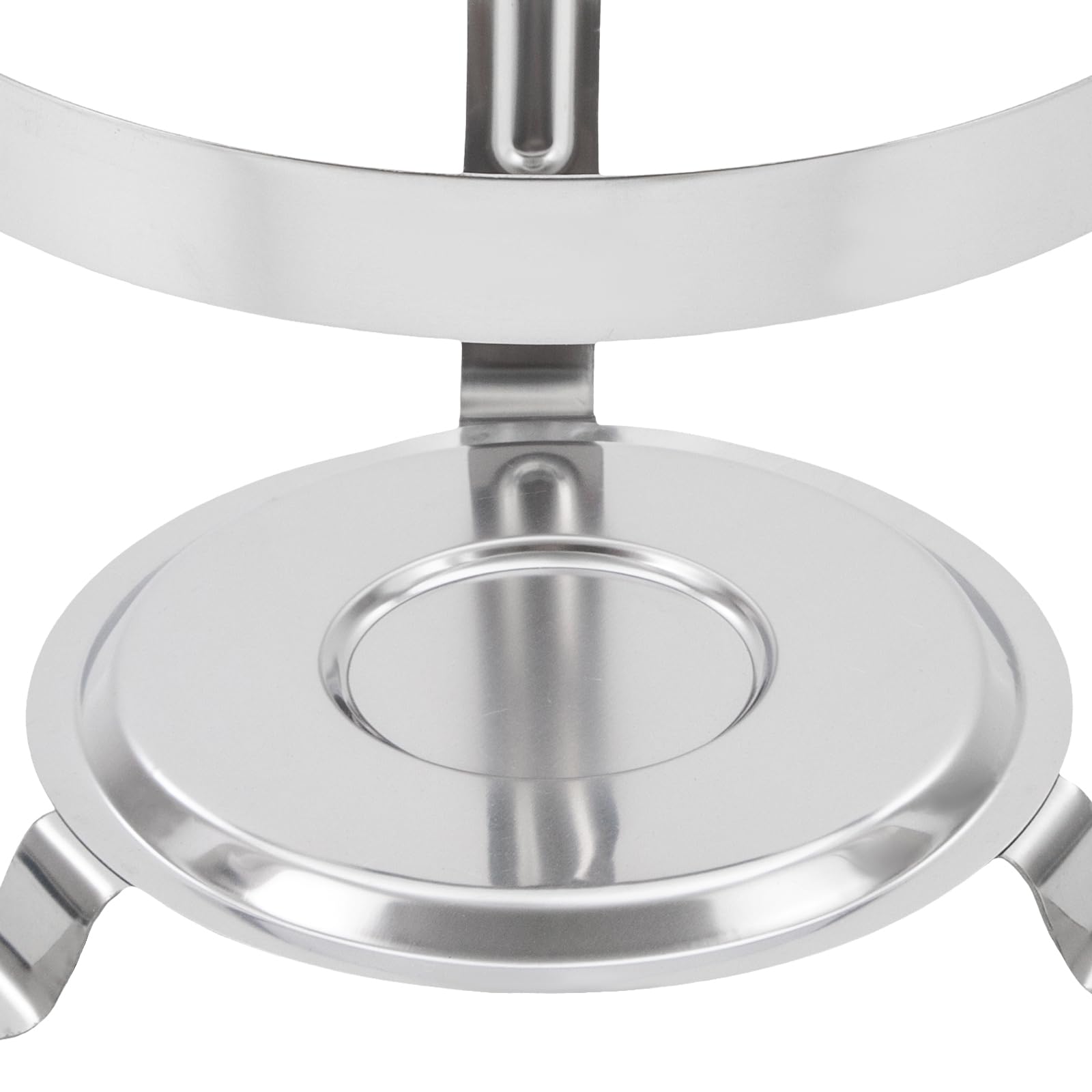 Set di scaldabagno rotondo in acciaio inox Chafing Dish per buffet, 8,5 l, caldo, moderno, rotondo, con coperchio in vetro e porta carburante, per feste ed eventi