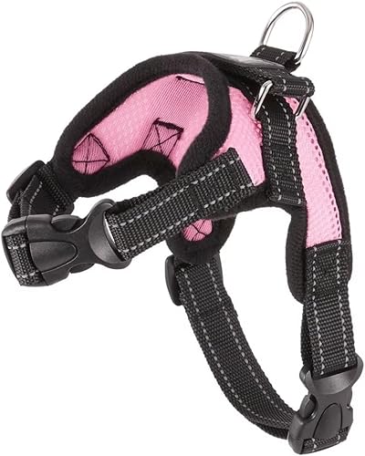 Miniatura 5 de Copatchy - Arnés ajustable reflectante para perro con asa evita tirones, XS, Rosado