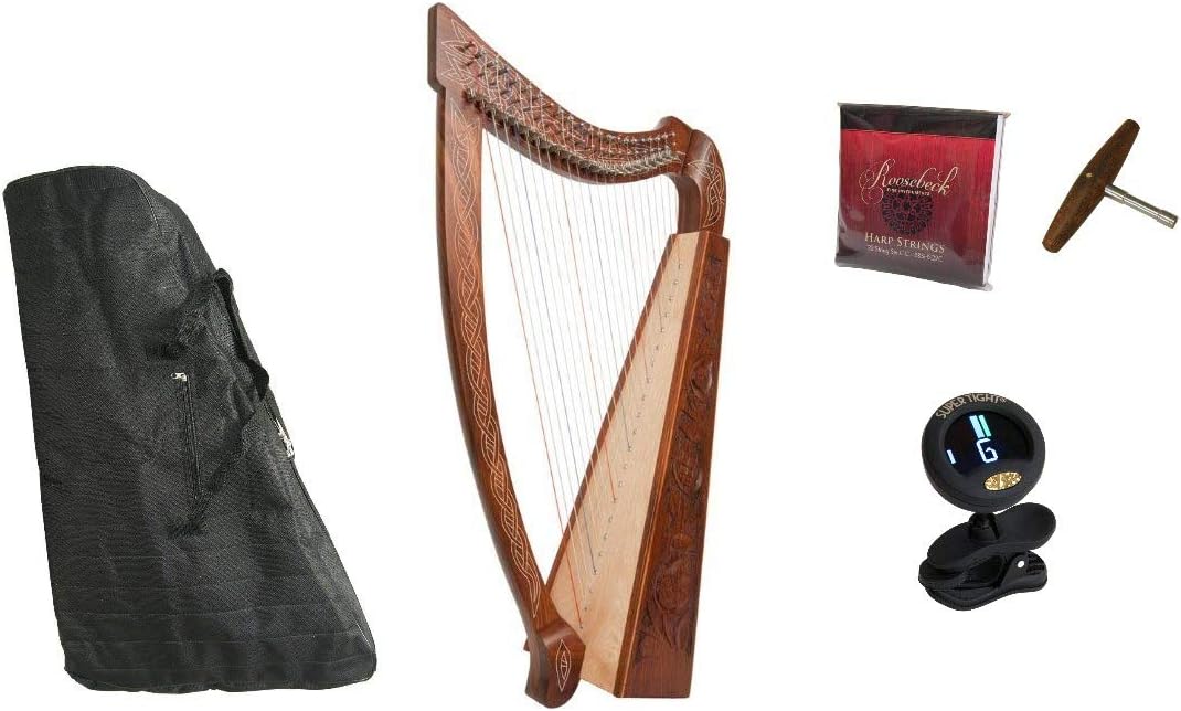 Heather Harp Package Include Roosebeck Celtic Heather Harp
