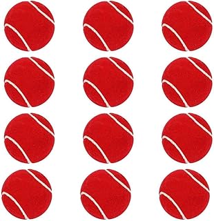 Light Weight Tennis Ball Perfect for Recreational Sports, Cricket and Kids, Pack of 12 (Red)