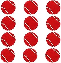 REDANT Cricket Tennis Ball for Practice & Training | Standard Size | Durable Rubber Material | Ideal for Indoor & Outdoor Play (RED Pack of 12)
