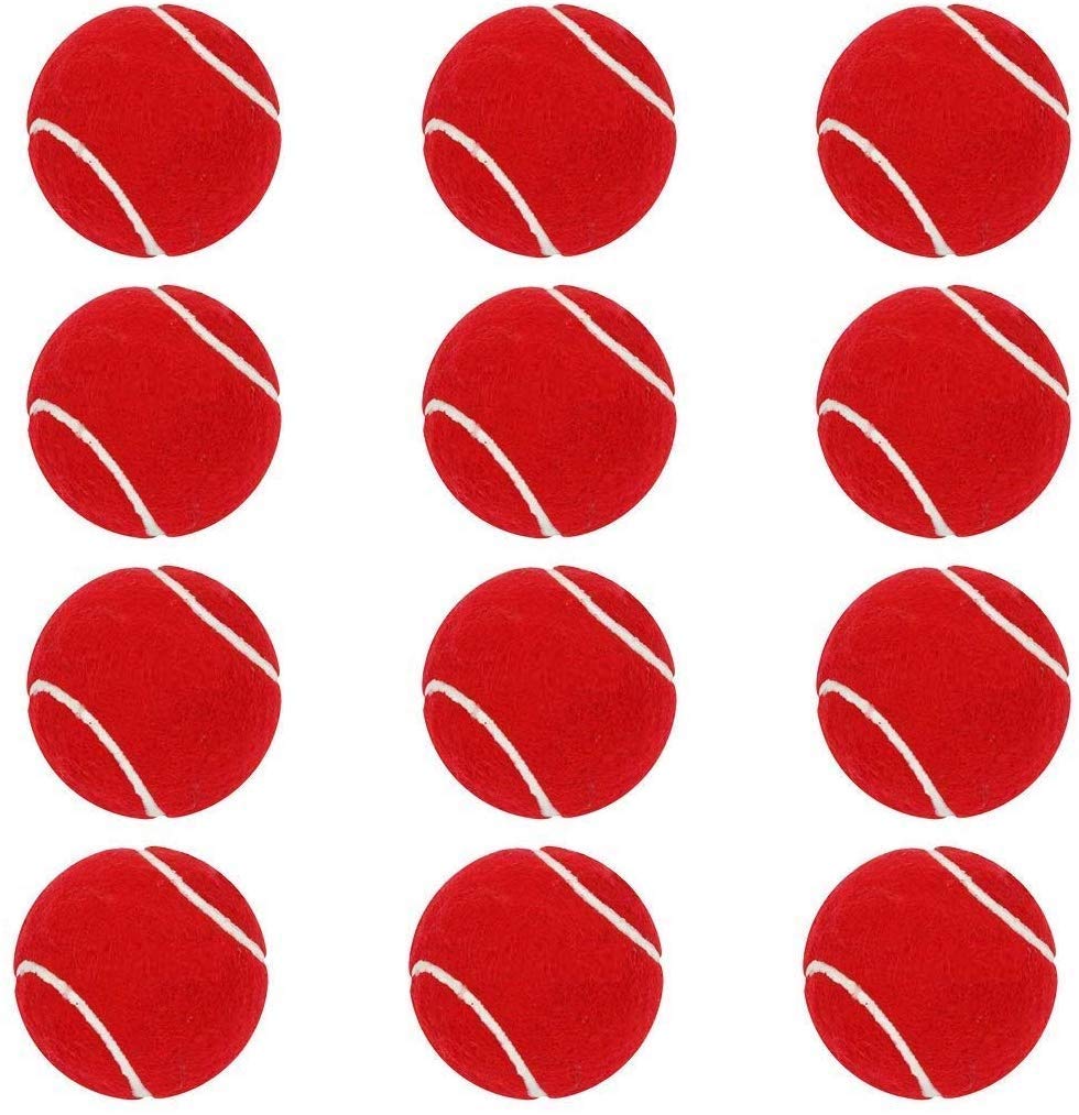 AMIFIT Light Weight Tennis Ball | Perfect for Recreational Sports, Cricket and Kids, Pack of 12 (Red)-image-46