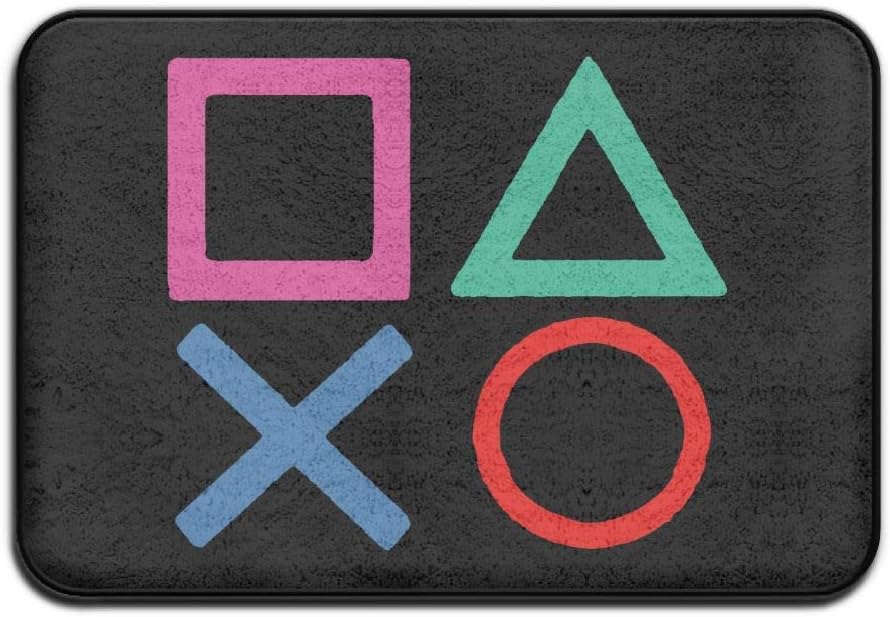 kslae Playstation Joypad Doormats Bathroom Rugs for Indoor Outerdoor Bathroom 23.6x15.7 inch
