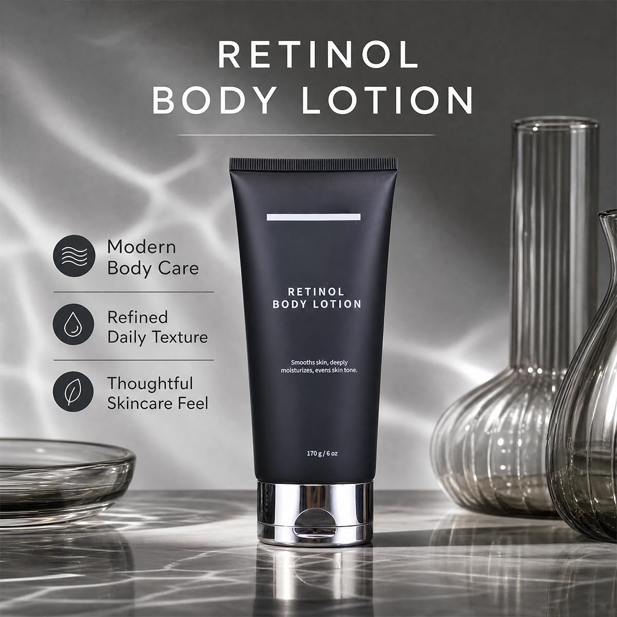 Retinol Body Lotion Firming Moisturizer for Crepey Skin, 170g/6 oz