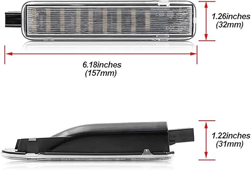 Miniatura 5 de Reemplazo de luz LED para proyector de puerta de cortesía para 2003-2007 GM Chevy Silverado Tahoe GMC Sierra Suburban Escalade 18-SMD Icy Blue -