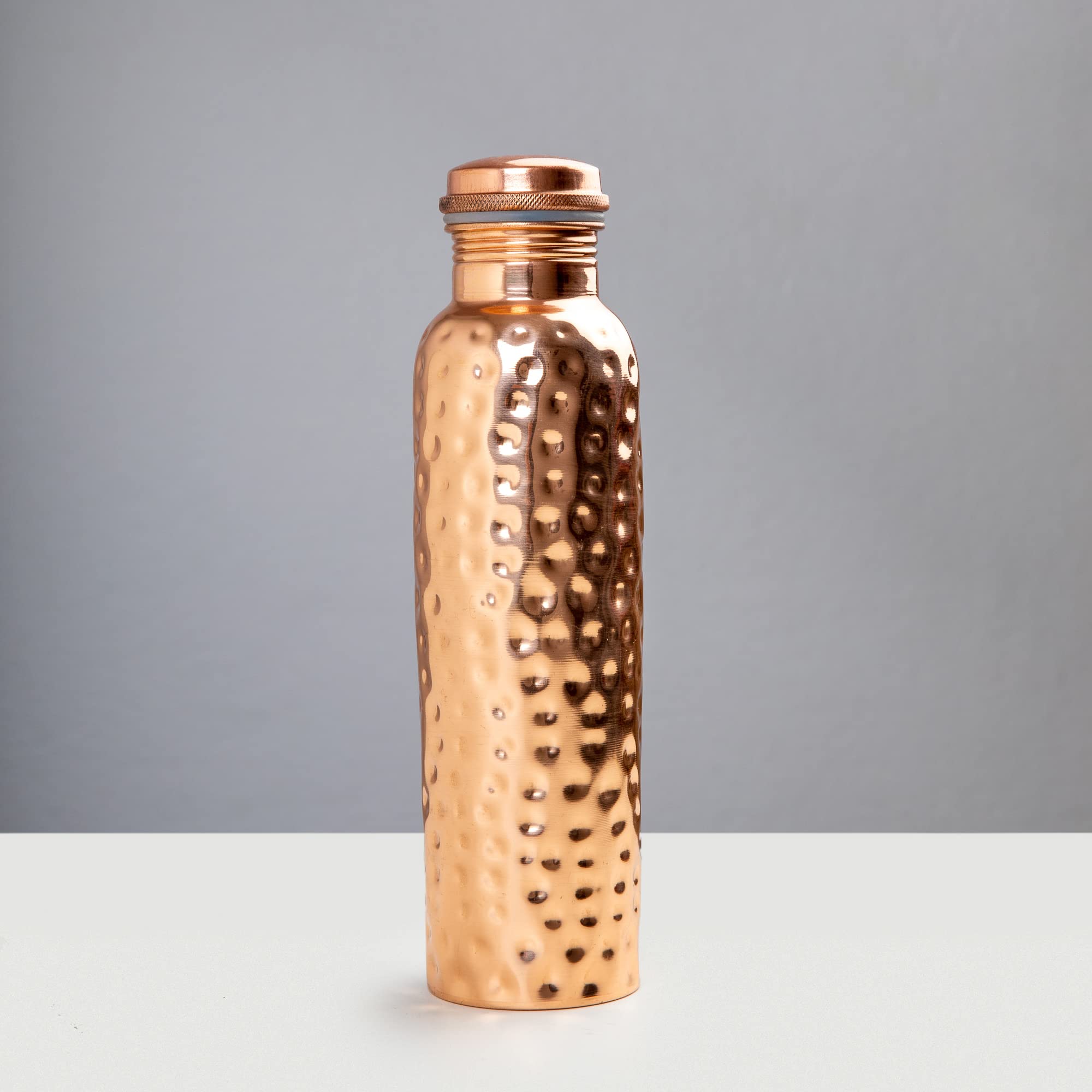 Borraccia In Rame Ayurvedica - 963,9 G, Design Anticato | Benefici Per La Salute - Foto 5