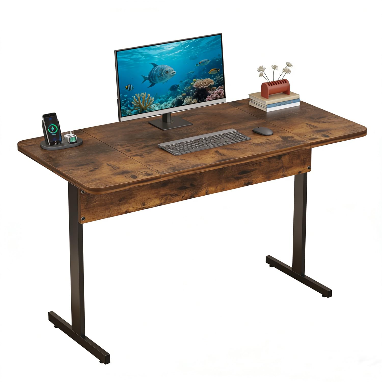 Amazon | Radlove デスク 机 パソコンデスク PC テーブル 幅120cm×奥行