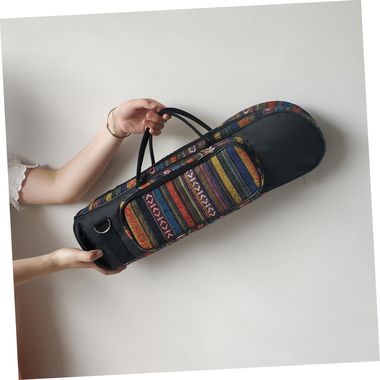 ifundom Bolsa de Almacenamiento para Trompeta Bolsa de Transporte Étnica para Instrumentos Musicales de Oxford para Guardar Trompeta