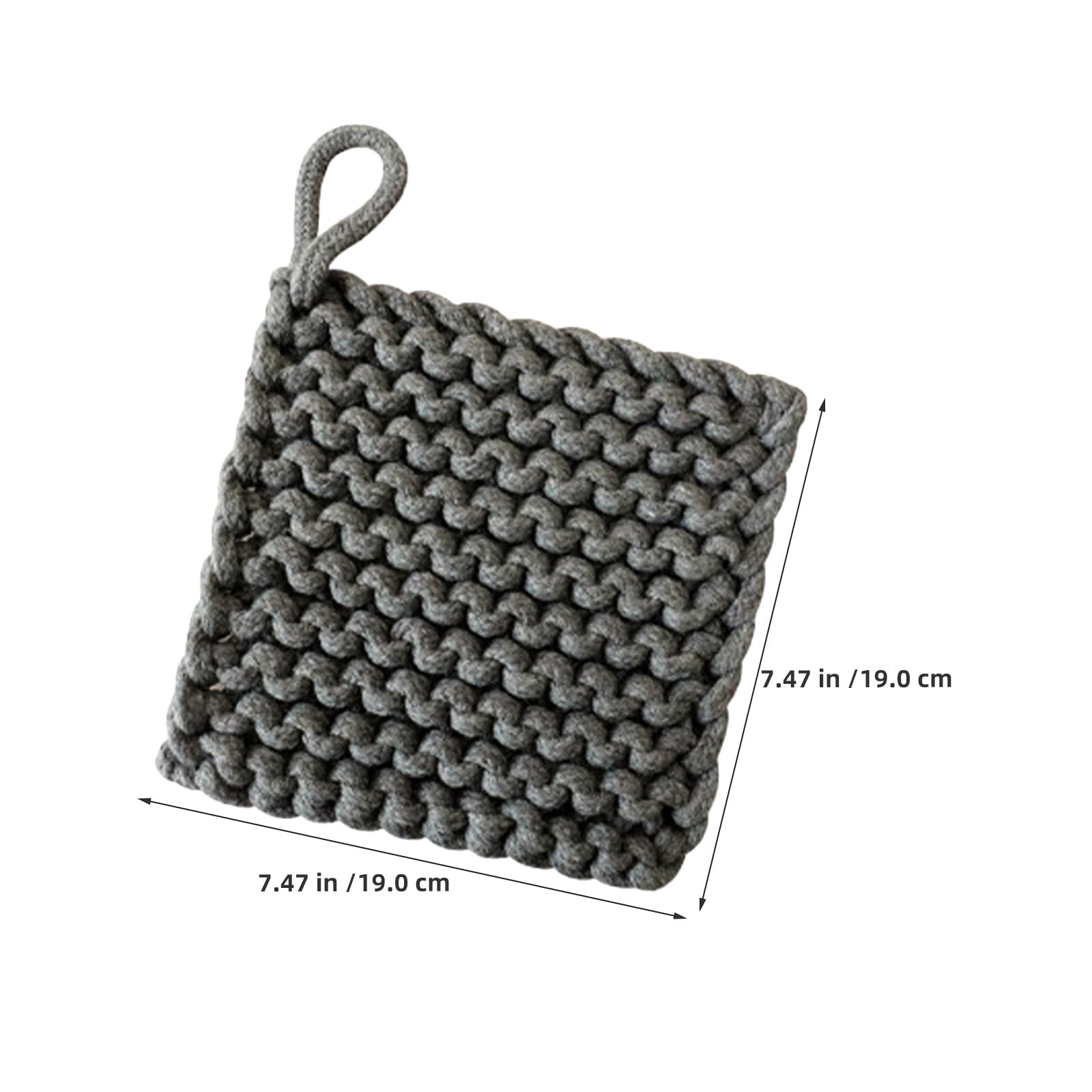 Set 3 Pezzi Presine la Cucina in Cotone Fatto a Mano, Quadrate e Resistenti al Calore, per Eventi di Ristorazione e Uso Quotidiano in Cucina