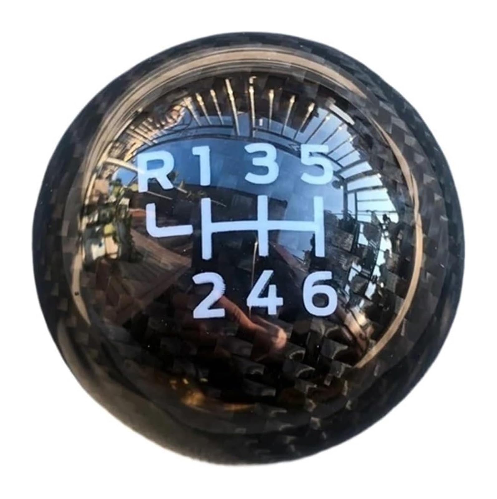 Pommeau De Levier Vitesse En Fibre Carbone À 6 Vitesses Transmission Manuelle Pour Focus Pour Fiesta RS ST levier vitesse(R L)