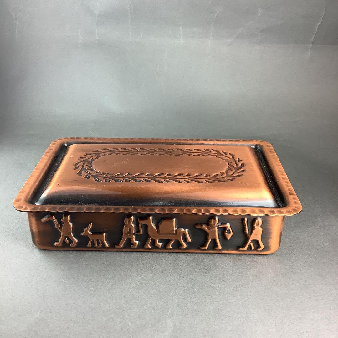 Amazon.co.jp: 純銅製 島本製作所 小物入れ copper ware レトロ ケース
