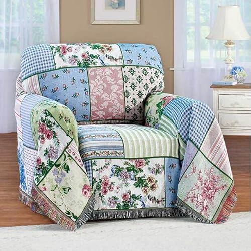 easylife lifestyle solutions Slip Over Furniture Covers | Protect from Pets, Children Spills and Stains | Traditional Country Garden Pattern | Give a Dowdy Old Sofa a Fresh, New Look for Armchair