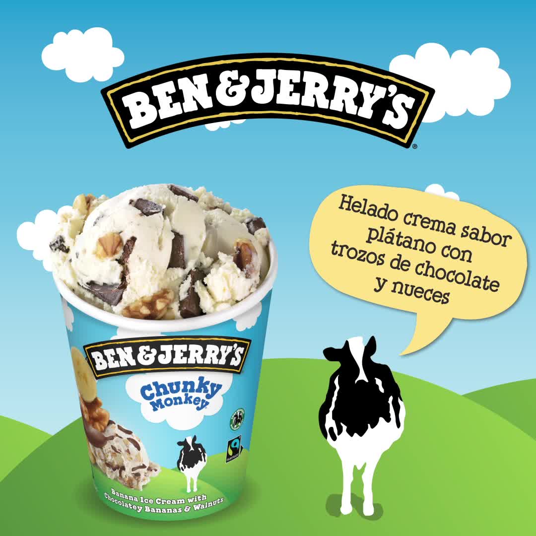 ben & jerry's chunky monkey 465ml