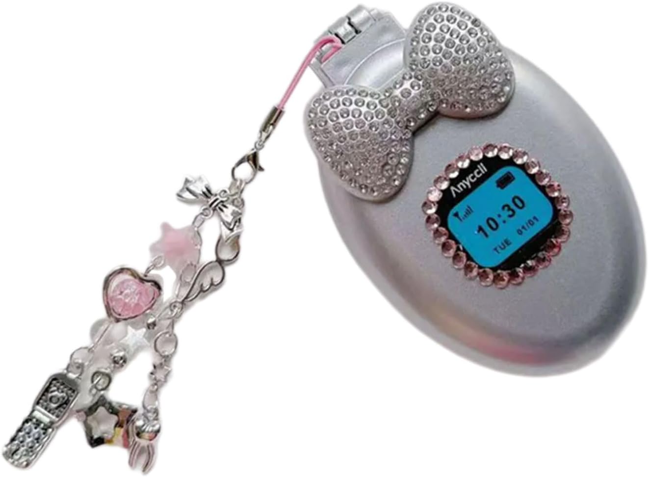 Rhinestones Makeup Lens Bag Hanging Ornament