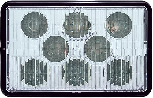 United Pacific 31358 8-LED de alta potencia 4" X 6" faro - luz baja, cada uno