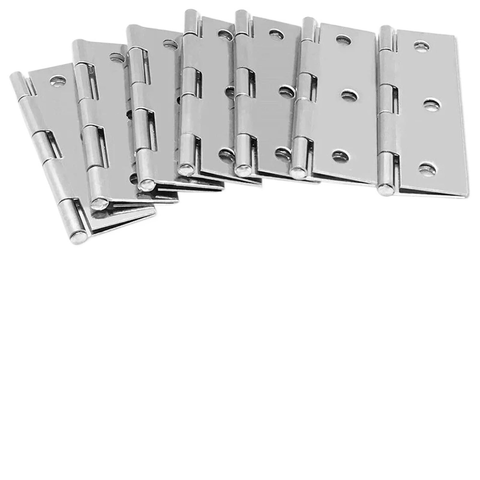Kdhcvkz One Color 10 Pcs 3Inch Door Hinge Stainless Steel Flat Cabinet Hinges