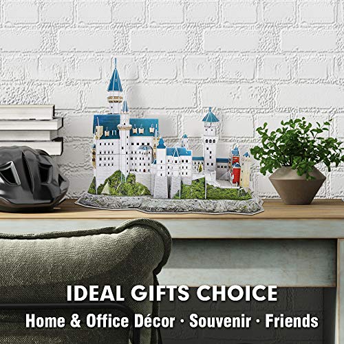 Cubicfun 3D Puzzles For Adults And Kids With National Geographic Booklet Germany Neuschwanstein Castle Architecture Model Building Kits, Souvenir And Birthday Gifts For Women And Men 121 Pieces #TOP2