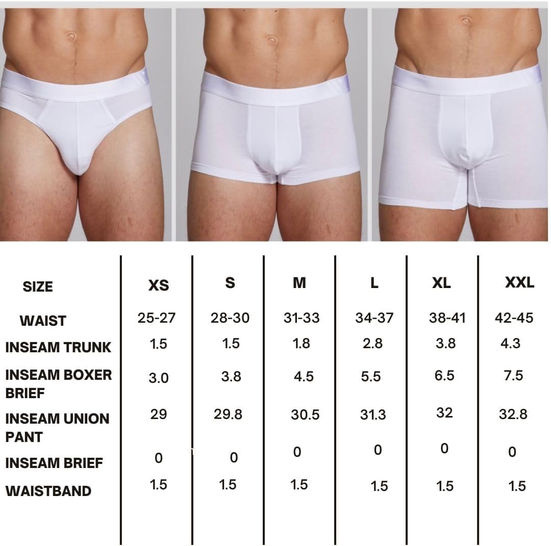 ALPHX Men’s Trunks – Modern Fit Cotton Modal, 4-Way Stretch, Support Pouch, Lightweight Breathable Underwear