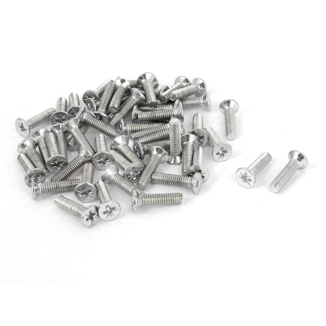 Sourcingmap M4 x 13mm Threaded Posi Countersunk Screws Bolts Fasteners 50pcs