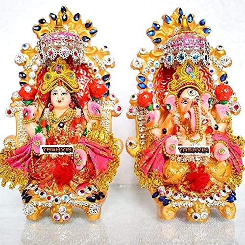 PS SHEVIN-_Clay Laxmi Ganesh Ji Idol for…