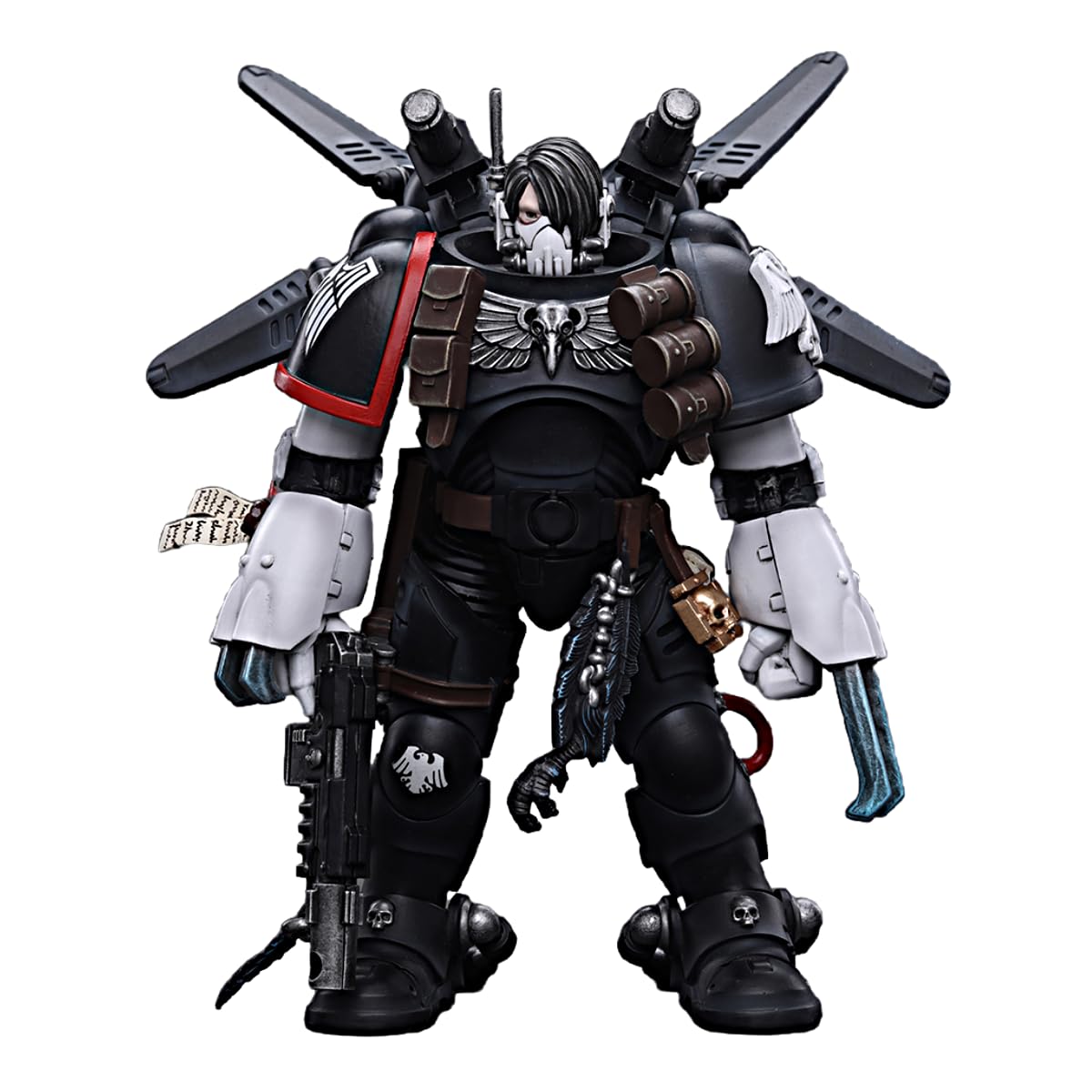 TOYVERSE JOYTOY Warhammer 40,000 Raven Guard Chapter Master Kayvaan Shrike 1/18 Scale Action Figure Character Model 15+