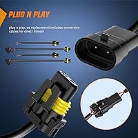 Vista 8 de Nilight Conjunto de Luces LED de Niebla de 4 Pulgadas Compatible con 2007 2008 2009 2010 2011 2012 2013 2014 2015 2016 2017 2018 Jeep Wrangler JK