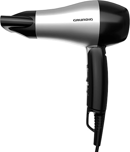 Grundig HD 2200 Travel Hair Dryer 1200W — šoninis vaizdas