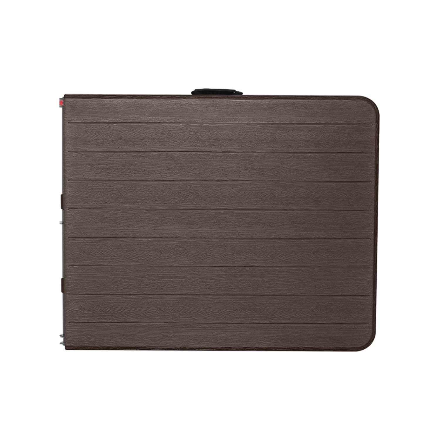 THINIA HOME Mesa Plegable Rectangular Efecto Madera 180x74x74cm