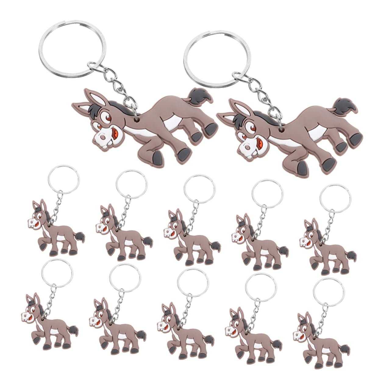100stücke Donkey Schlüsselanhänger Für Kinderpartys Langlebige Tiercharms Aus Stabilem Material Perfektes Mitbringsel Für Geburtstagsfeiern Und Themenveranstaltungen